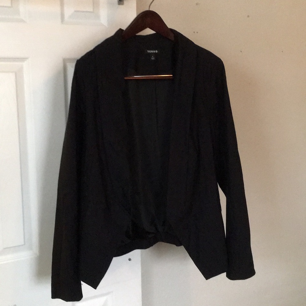 Torrid Black Stretch Blazer Jacket